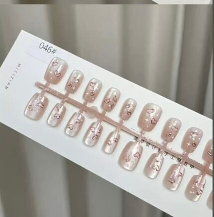 Love bubble cat eye nail