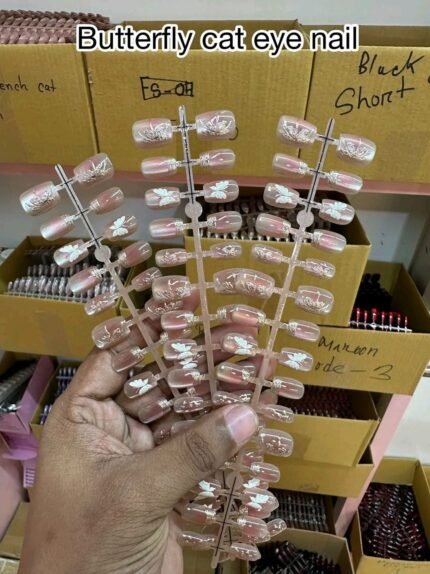 Butterfly Cat eye nail