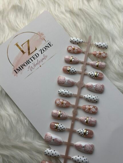 Polka Dot Premium 3D nail