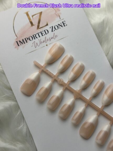 Double French Blush Ultra realistic nail