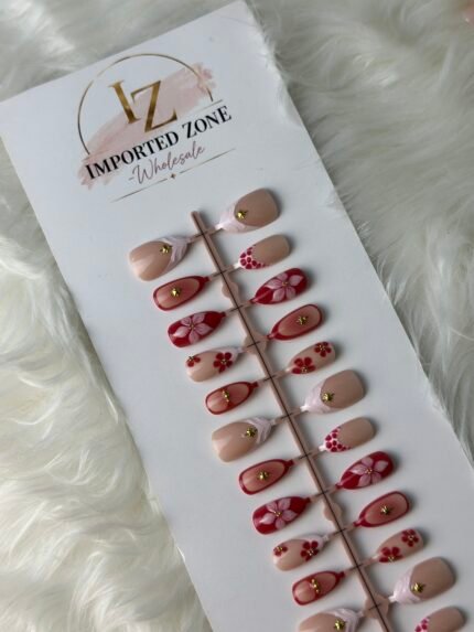 Cherry petals 3D Nail