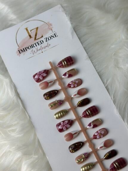 Wine Garden 3D Nail