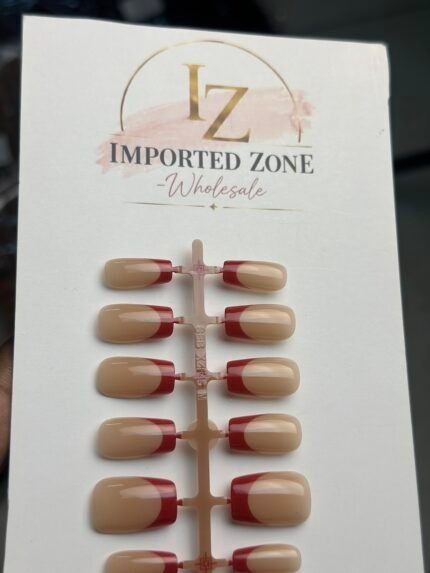 Red french Nail